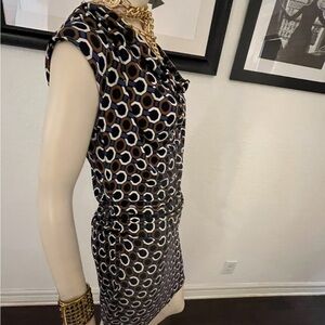 Michael Kors Chic Geometric Print Dress